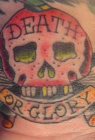 old school骷髅经典风格纹身图案