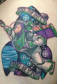 很酷的玩具卡通机器人与字母纹身图案