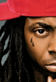 脸部水滴创意纹身图案