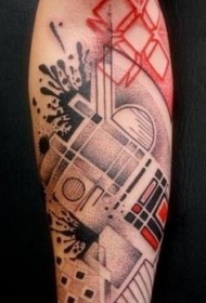 手臂PS图象处理软件风格的各种饰品纹身