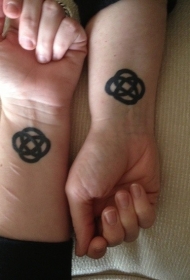 闺蜜凯尔特结友谊纹身图案