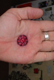 手部彩色极客发烧友纹身图案