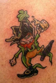 卡通人物彩色纹身图案