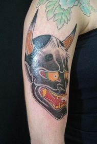 黑面般若日式纹身图案