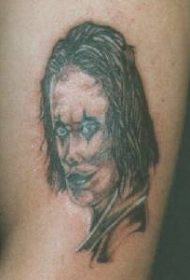 邪恶的小丑纹身图案