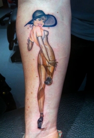 精美的可爱性感小女孩纹身图案