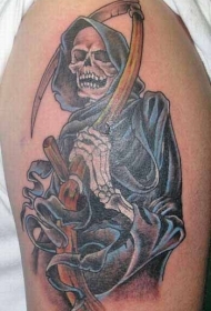 冷酷的死神纹身图案
