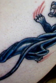 old school黑豹个性纹身图案