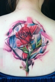 多款个性十足的创意彩绘水彩泼墨唯美纹身图案