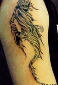 飞行的死神纹身图案