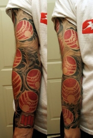 一群死亡之星纹身图案