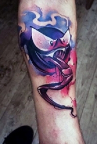 9款个性的彩绘技巧简单线条卡通可爱纹身图案