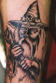 老巫师黑色纹身图案