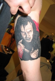 手臂彩色拿着斧头杰克·尼科尔森纹身