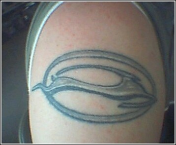 汽车标志黑灰纹身图案