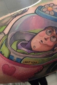彩色卡通玩具士兵纹身图案