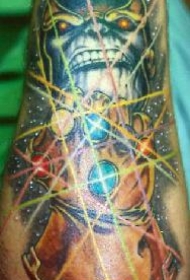 宇宙漫画星空纹身图案