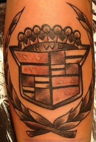 凯迪拉克标志纹身图案