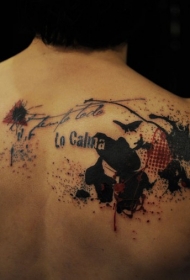 PS图象处理软件风格的彩色纹身