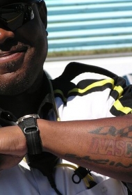 纳斯卡赛车标志黑色纹身图案