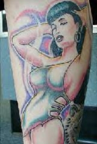 经典性感幻想少女纹身图案