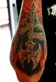 小臂死神剑纹身图案