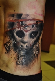 腰部新风格电影恐怖人物纹身图片