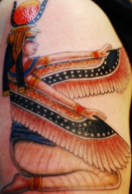 埃及的伊西斯神纹身图案
