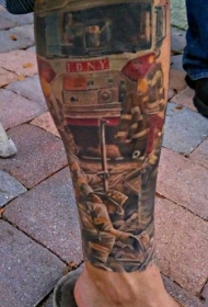 丰富多彩的纪念场景纹身图案