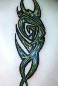 黑色部落艺术图腾纹身图案