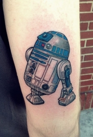 手臂彩色星球大战英雄纹身图案