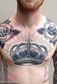 适合男生的胸口彩绘创意多技巧纹身图案