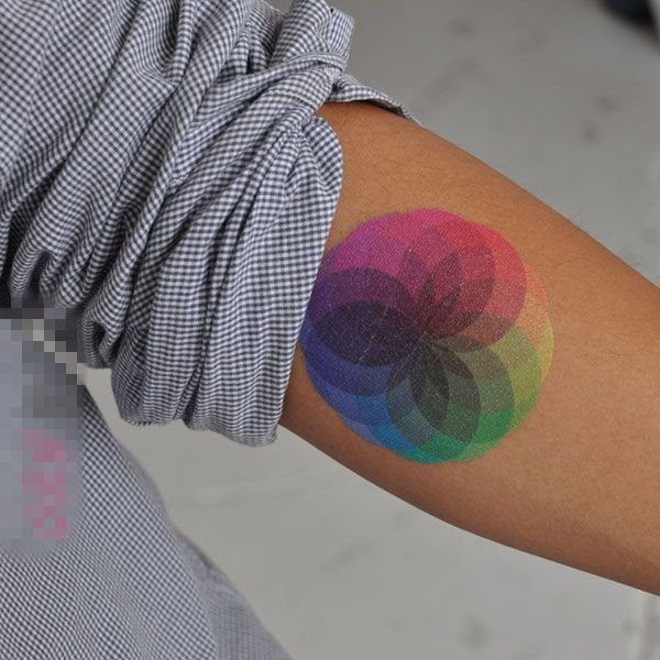 使女生心心念念的清新唯美彩绘纹身图案