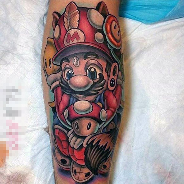 属于男生的童年记忆彩绘动漫创意纹身图案