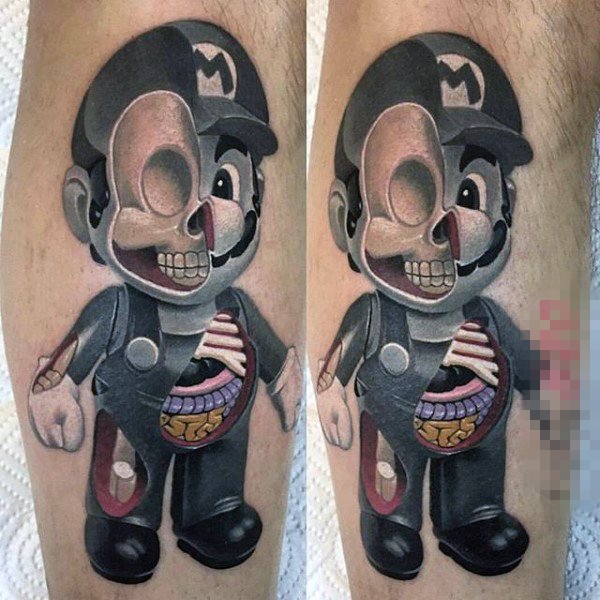 属于男生的童年记忆彩绘动漫创意纹身图案