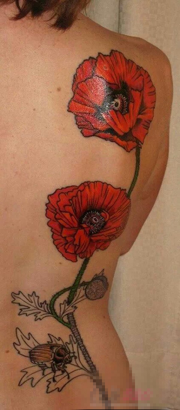 多款唯美花朵的文艺小清新精致纹身图案