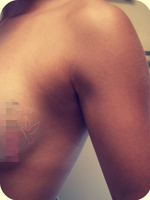 多款创意唯美的白色简单线条隐形纹身图案