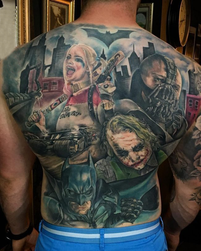 多款关于反派彩绘技巧简单线条人物肖像纹身图案