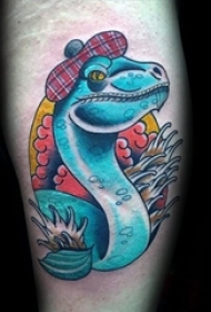 多款关于恐龙的彩绘创意个性动物纹身图案