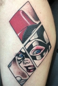 多款关于反派彩绘技巧简单线条人物肖像纹身图案
