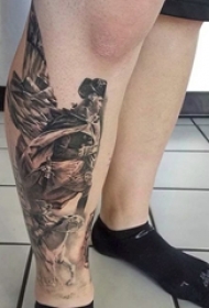 新颖又极具创意的素描技巧华盛顿肖像纹身图案