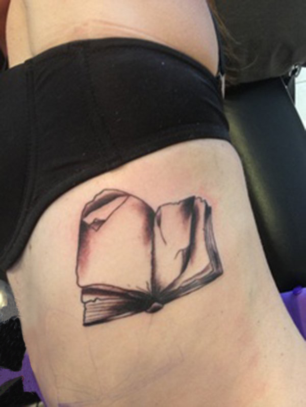 多款关于知识海洋的立体几何线条书籍纹身图案