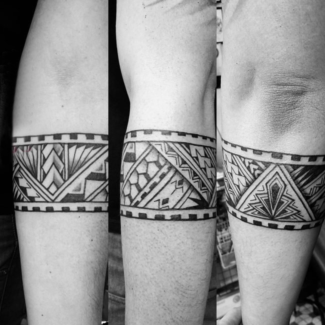 多款手臂上的创意独特精致有趣臂环纹身图案