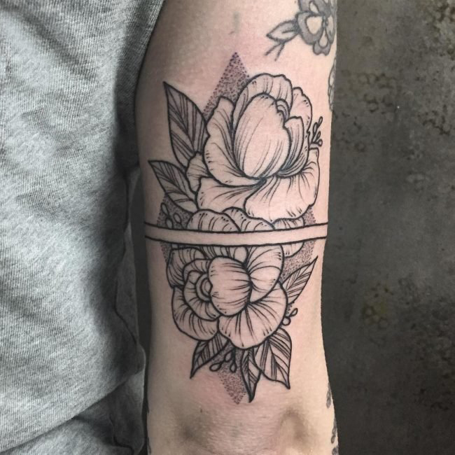 多款手臂上的创意独特精致有趣臂环纹身图案