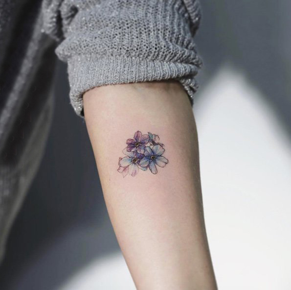 女生喜欢的的简单线条微型小清新纹身图案