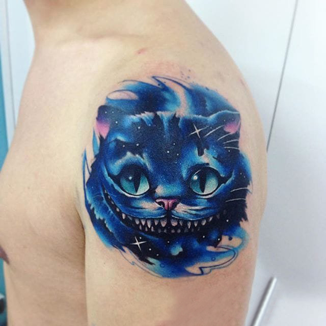 多款彩绘水彩素描星空元素渐变精致纹身图案