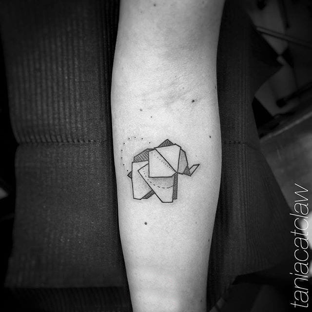 多款文艺小清新的唯美精致创意折纸元素纹身图案