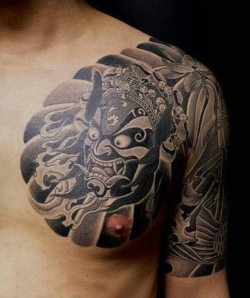 10款男性霸气半甲纹身图案