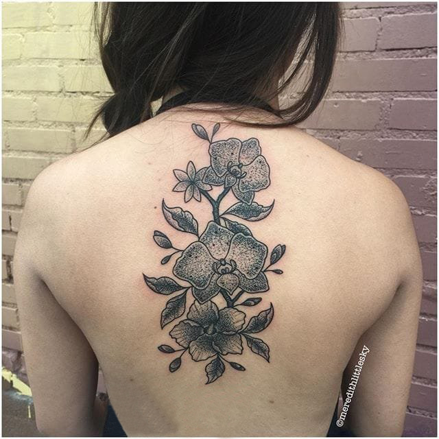 多款彩绘水彩素描创意文艺唯美精致花朵纹身图案