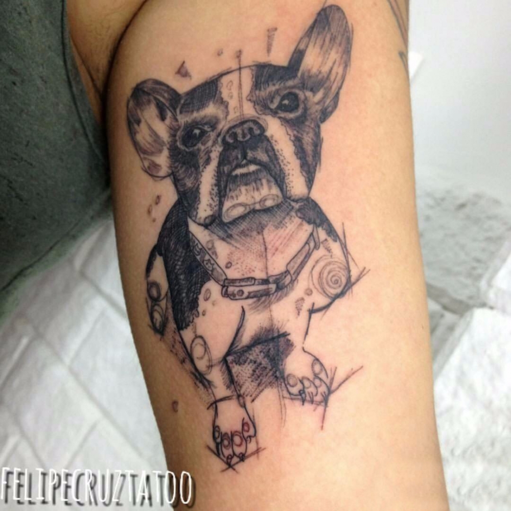 多款黑灰素描点刺技巧创意精致独特有趣纹身图案